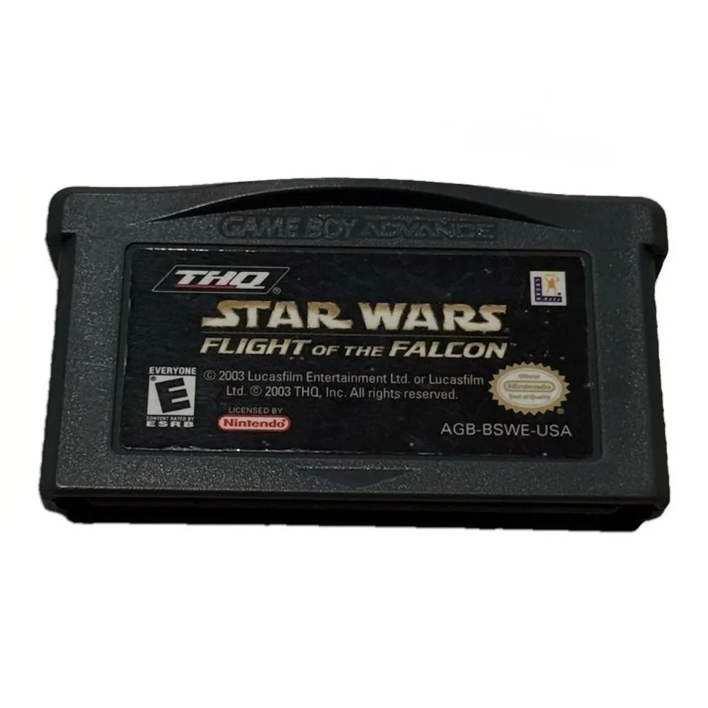 Star‎ Wars Flight of the Falcon GBA - Nintendo Game Boy Advance 2003 Game Tested